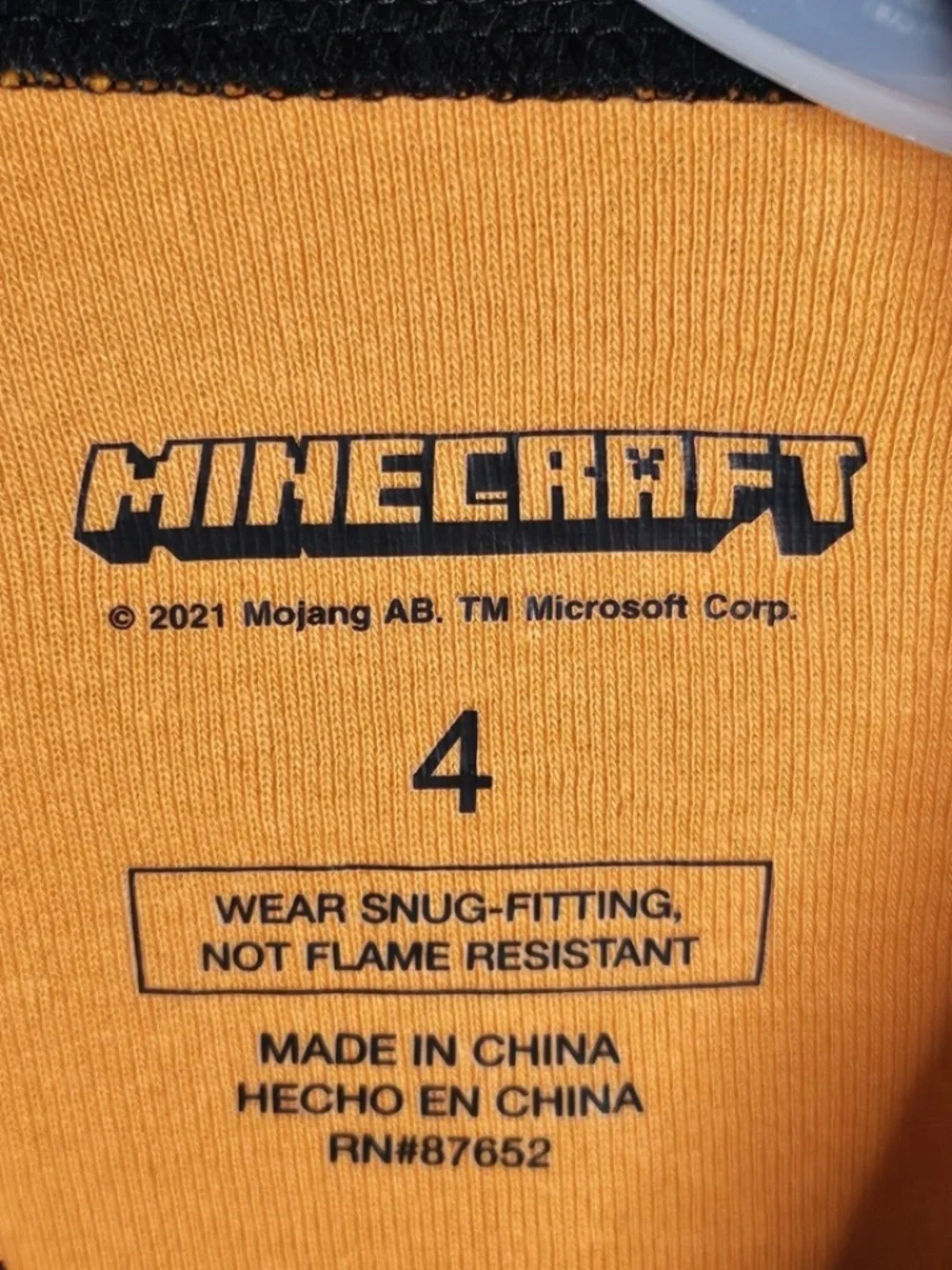 New Boys Minecraft Halloween Trick Treat Steve Creeper 2 Piece Pajama Set Size 4